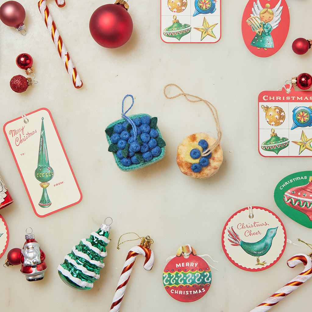 Bundle: Blueberry Breakfast Ornaments - Set of 2