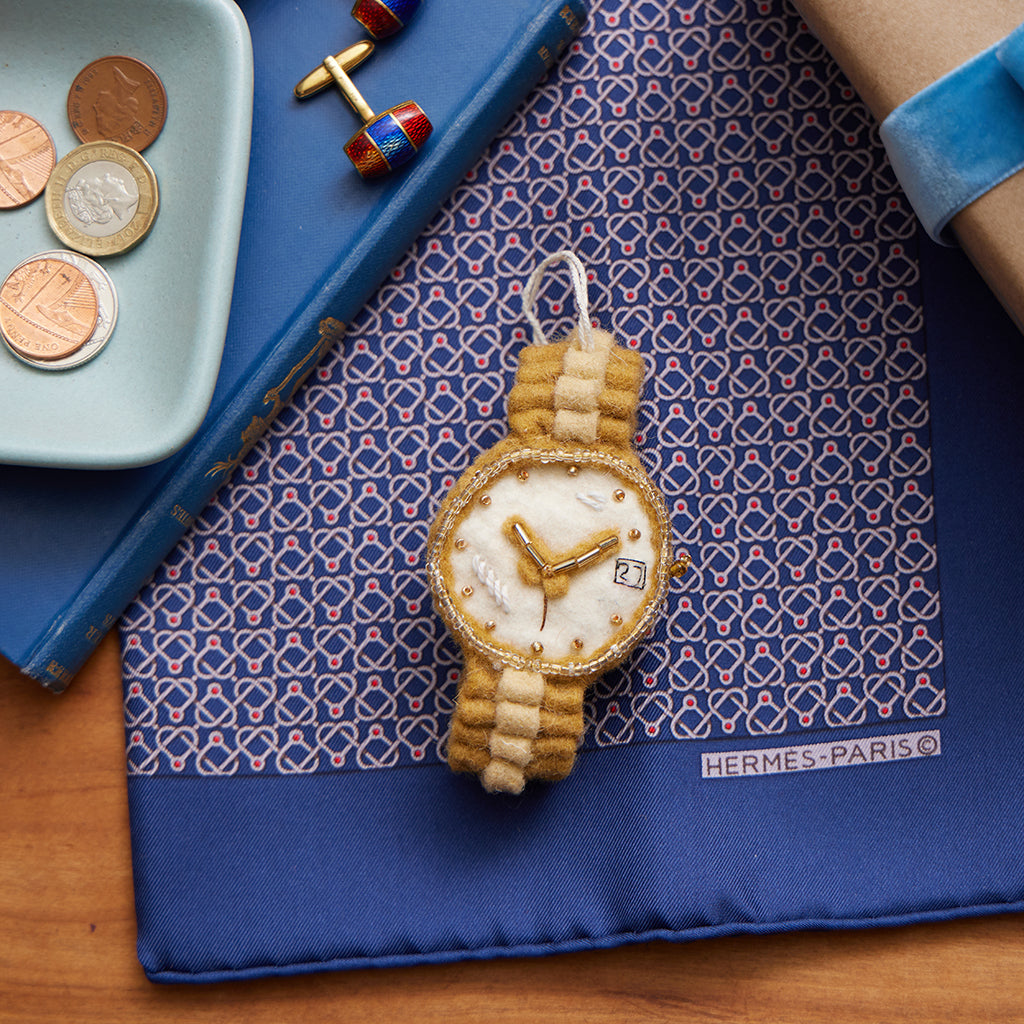 Gold Watch Timepiece Ornament