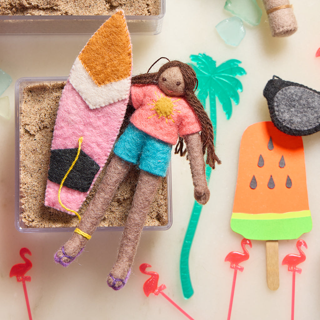 Sunny Surfer Girl Ornament
