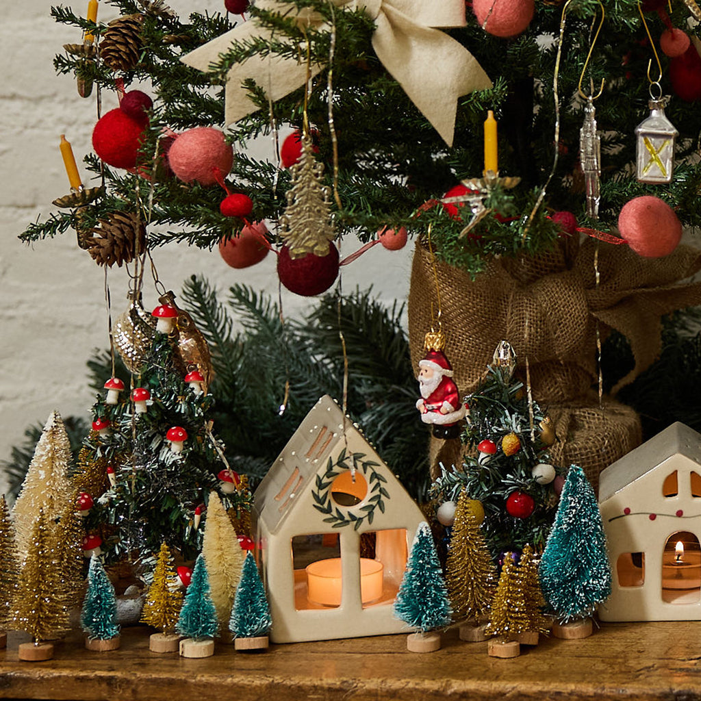 Vintage Tin Christmas Tree Ornament