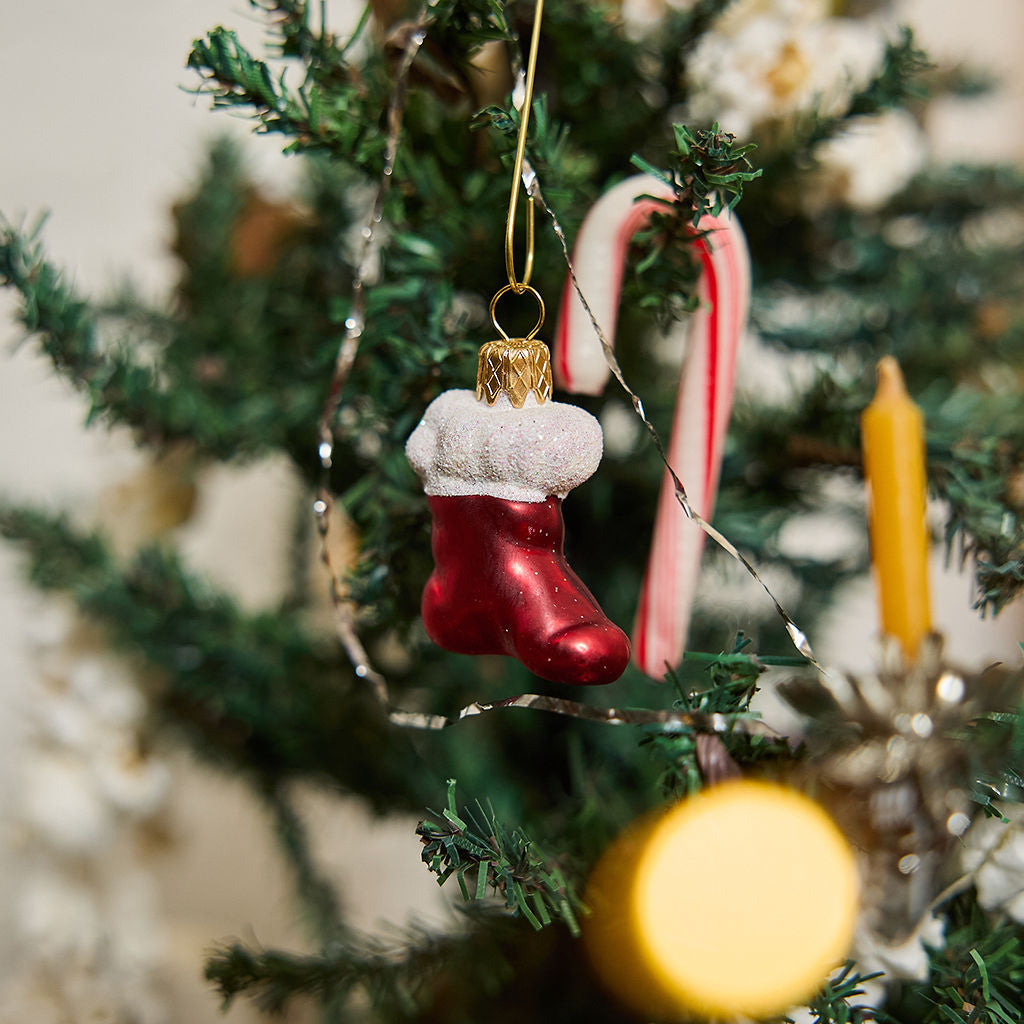 Classic Christmas German Glass Ornaments - Set of 6