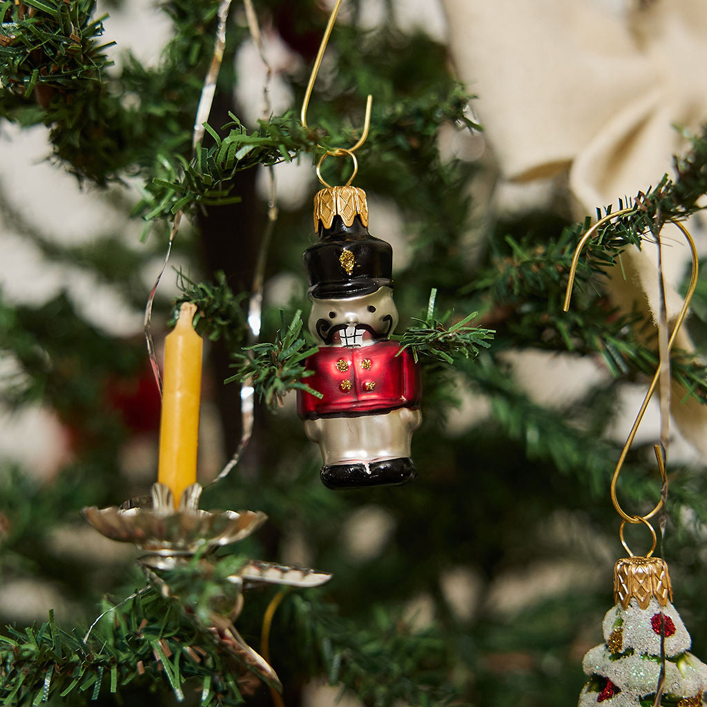 Classic Christmas German Glass Ornaments - Set of 6