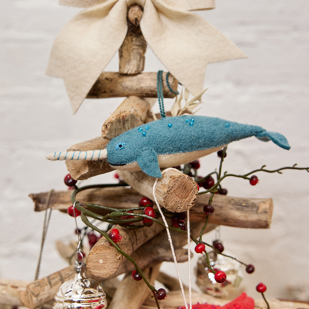 Baby Narwhal Ornament