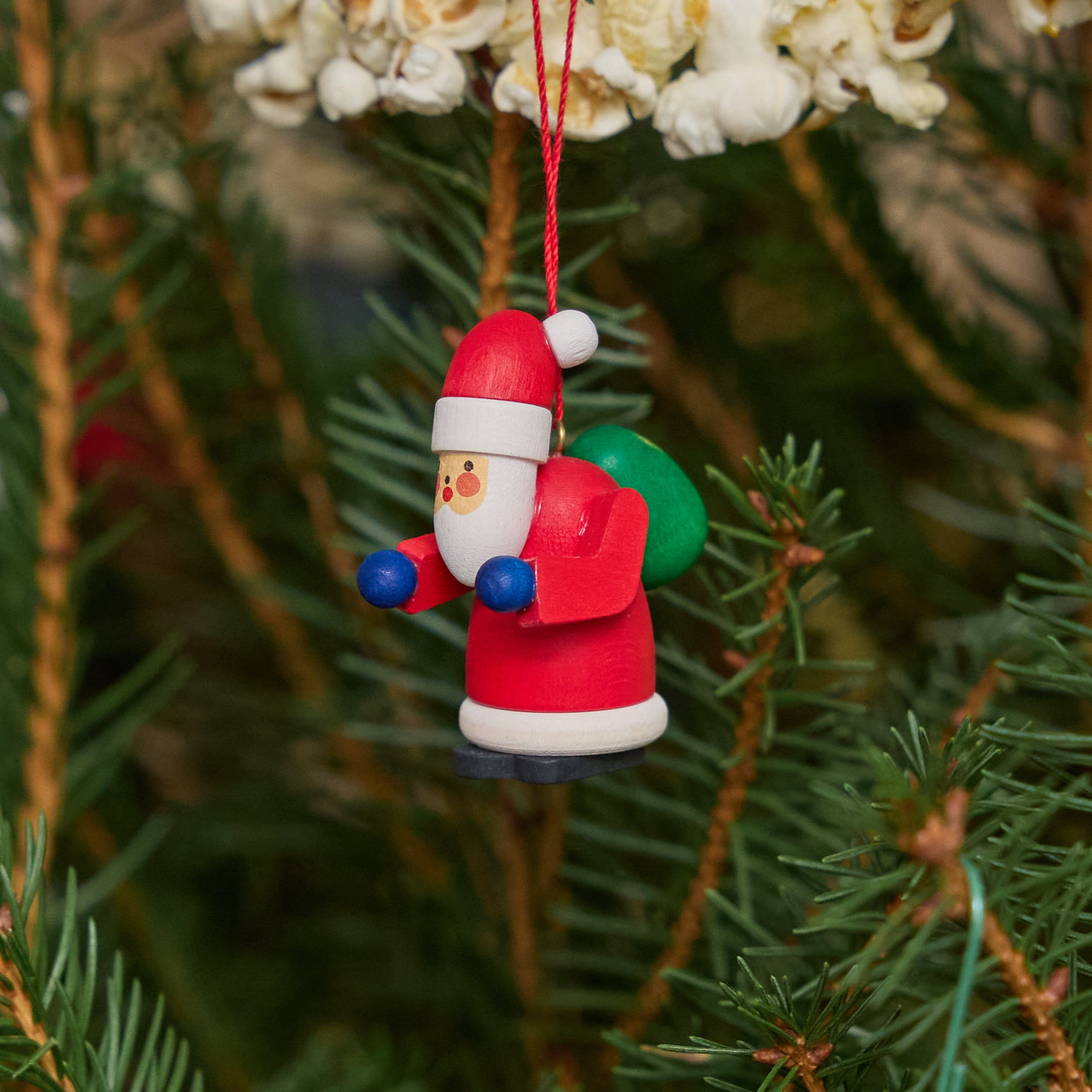 Santa German Wooden Ornament
