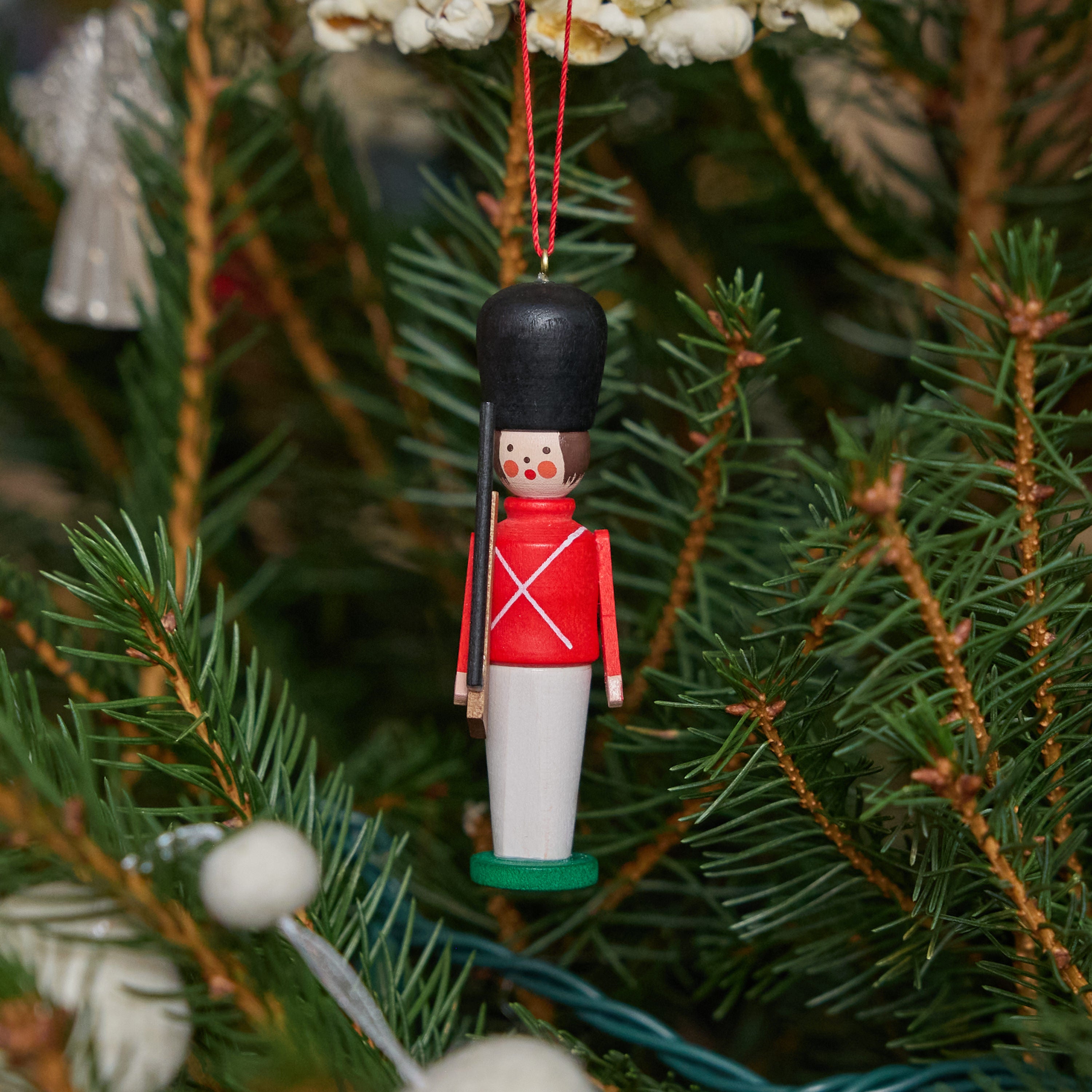 Toy Soldier German Wooden Ornament