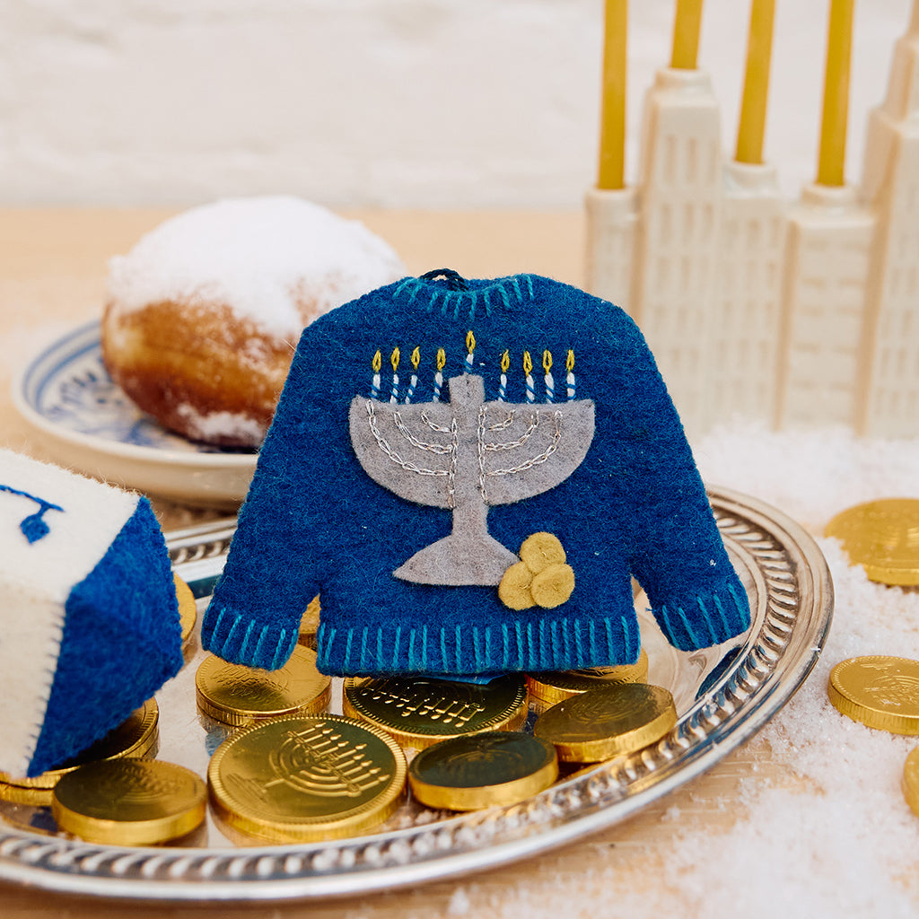 Hanukkah Sweater Ornament