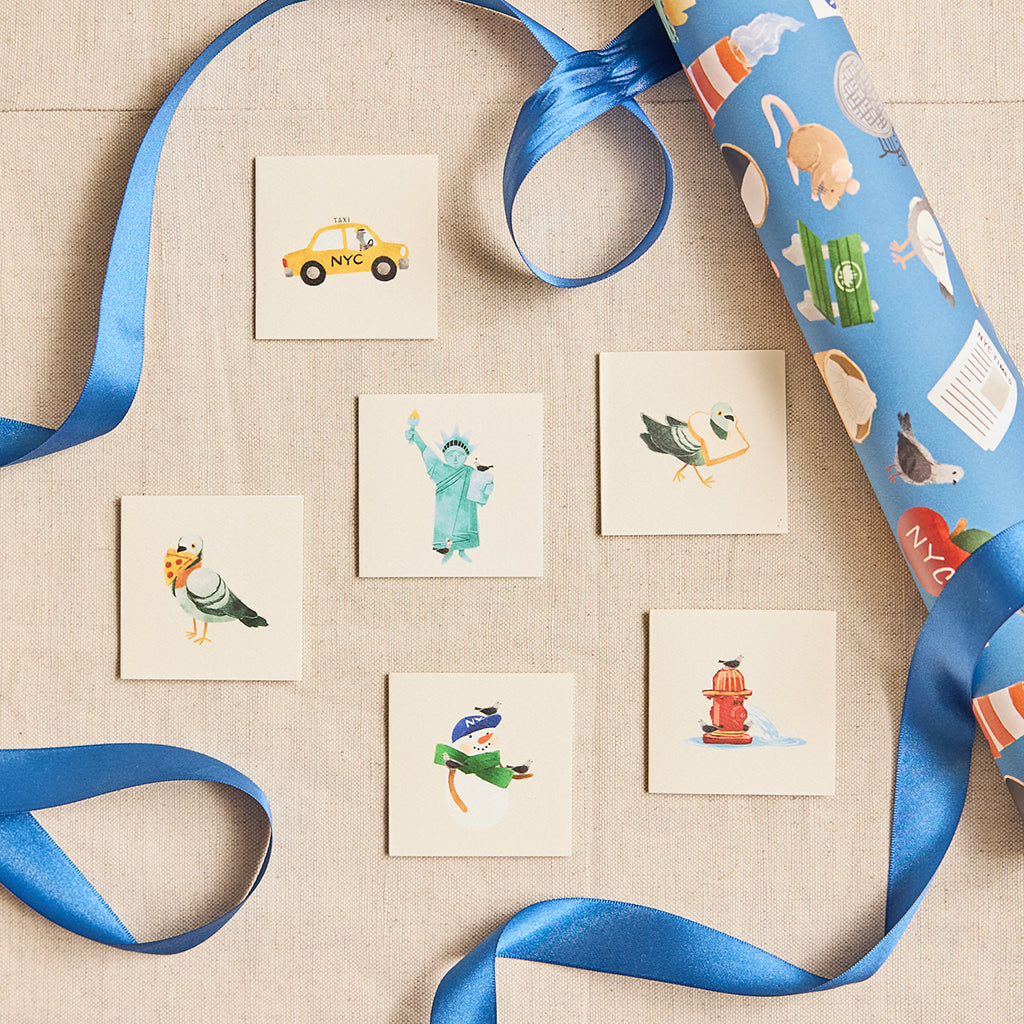 NYC Pigeons Mini Gift Cards - Set of 6