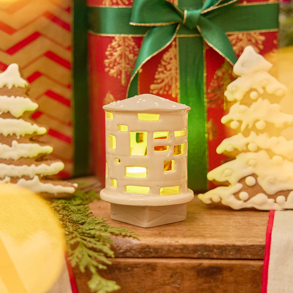 Brooklyn Water Tower Ceramic Tealight Holder