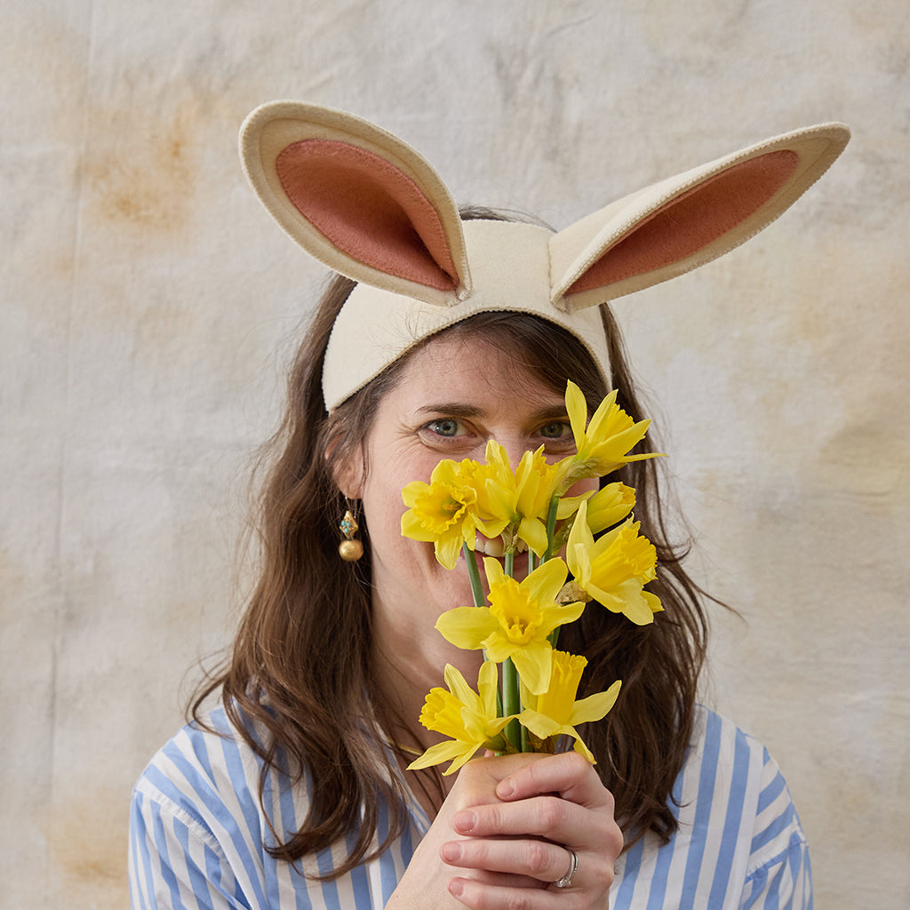 Vintage-Style Bunny Ears Headband