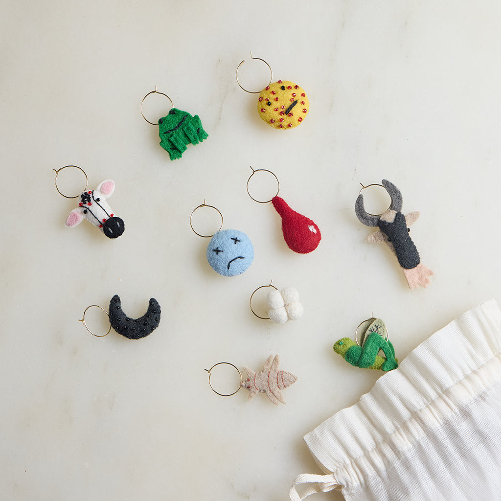 Plague Wine Charms - Set of 10