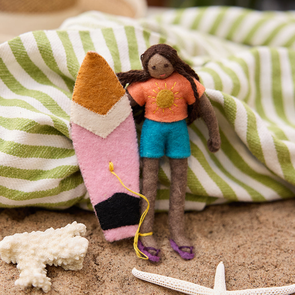 Sunny Surfer Girl Ornament
