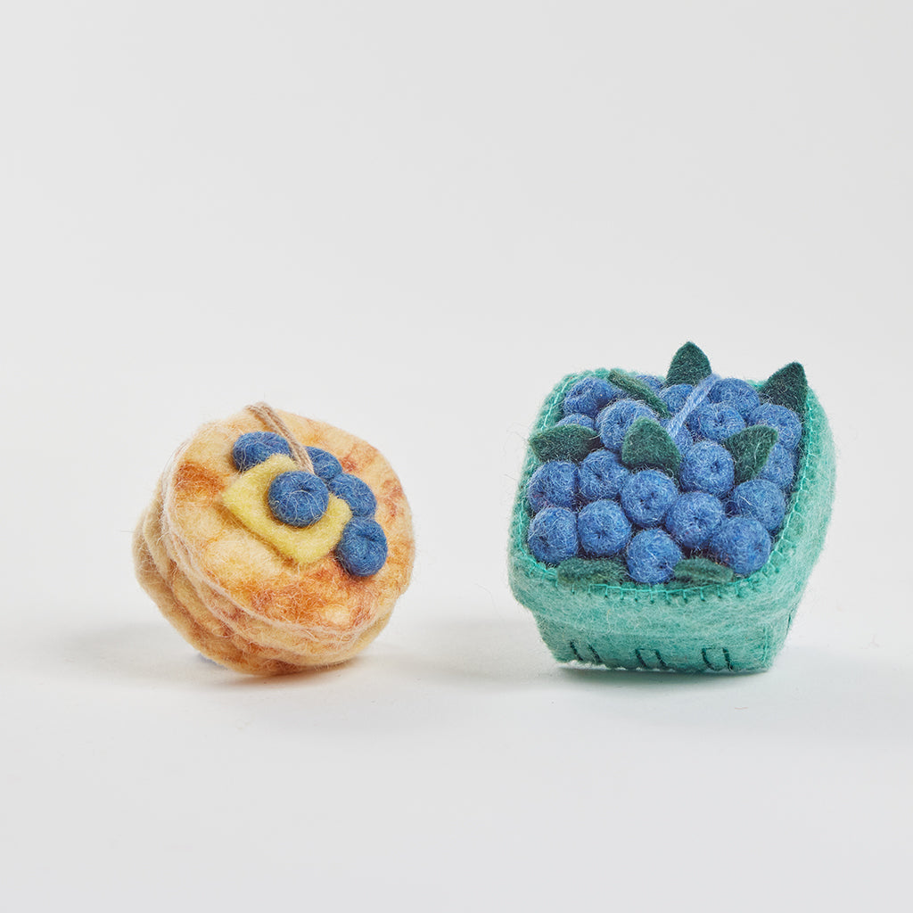 Bundle: Blueberry Breakfast Ornaments - Set of 2