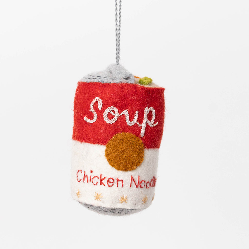 Chicken Noodle Soup Can Ornament