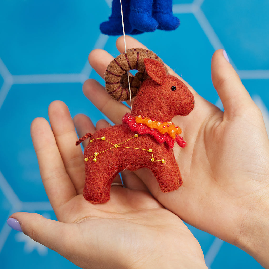 Aries Fire Zodiac Ornament