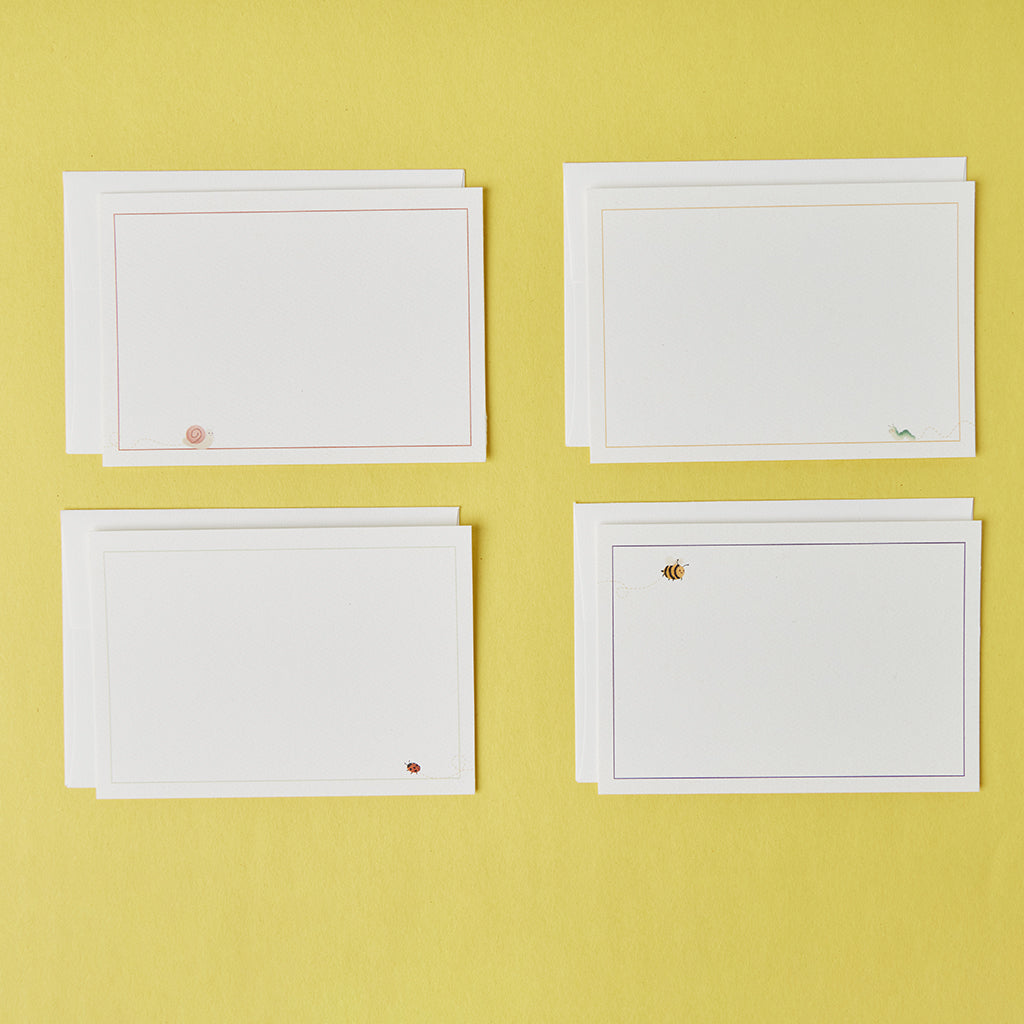 Flower Friends Note Cards - Set of 4