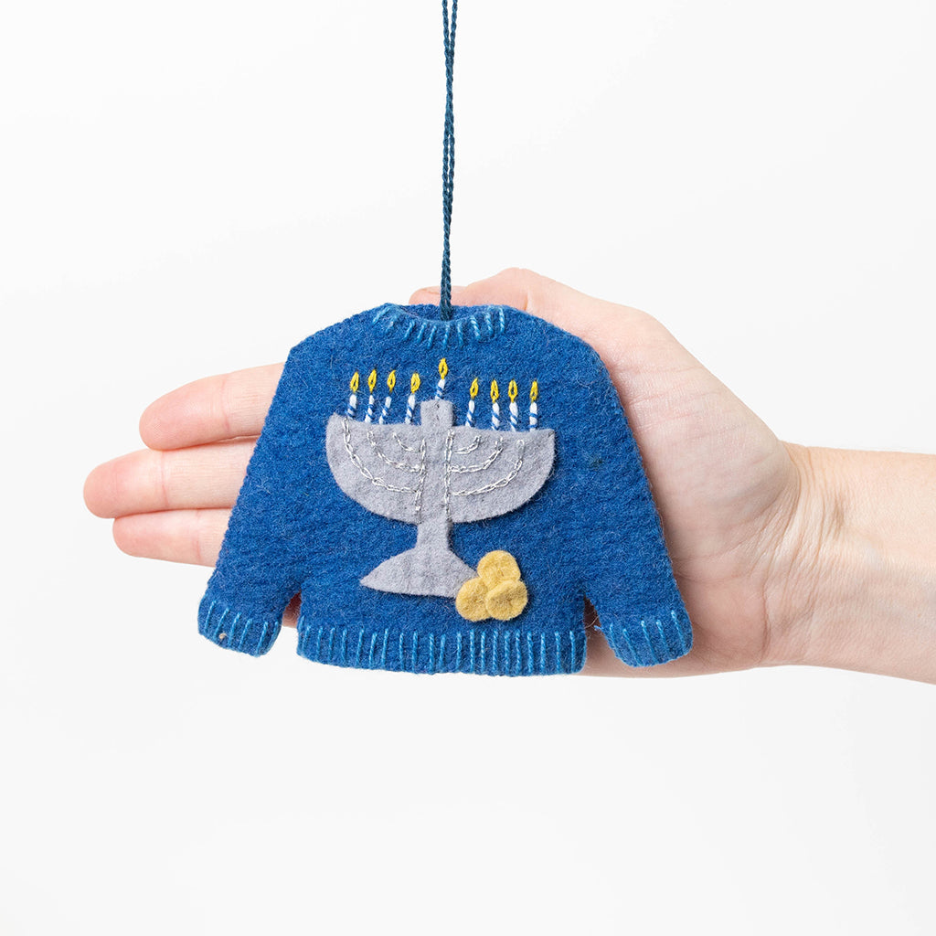 Hanukkah Sweater Ornament