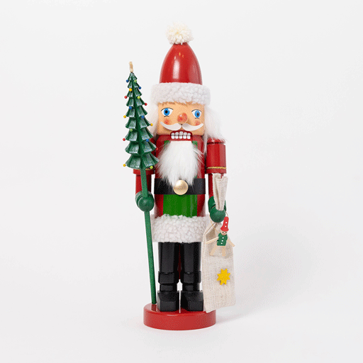 Large German Wooden 15" Nutcracker - Santa Claus