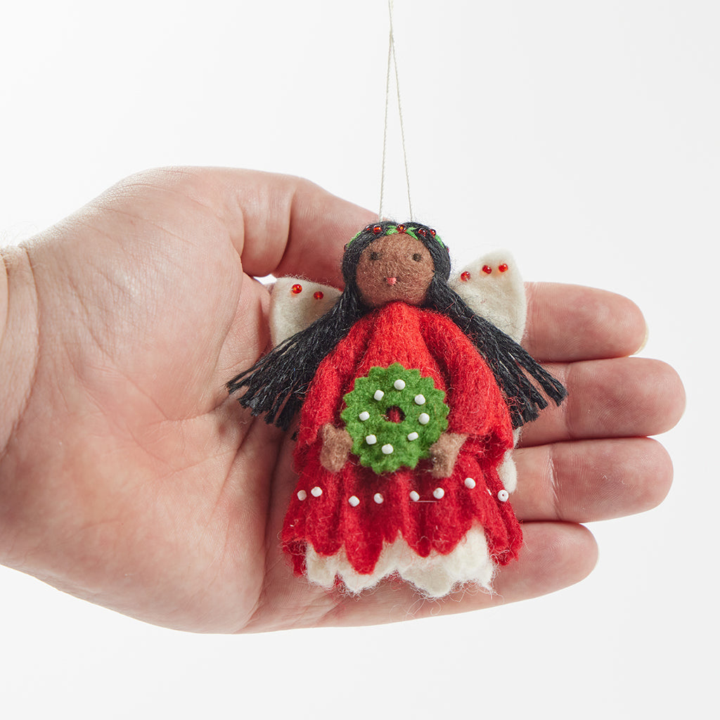 Little Christmas Spirit Ornament - Brown
