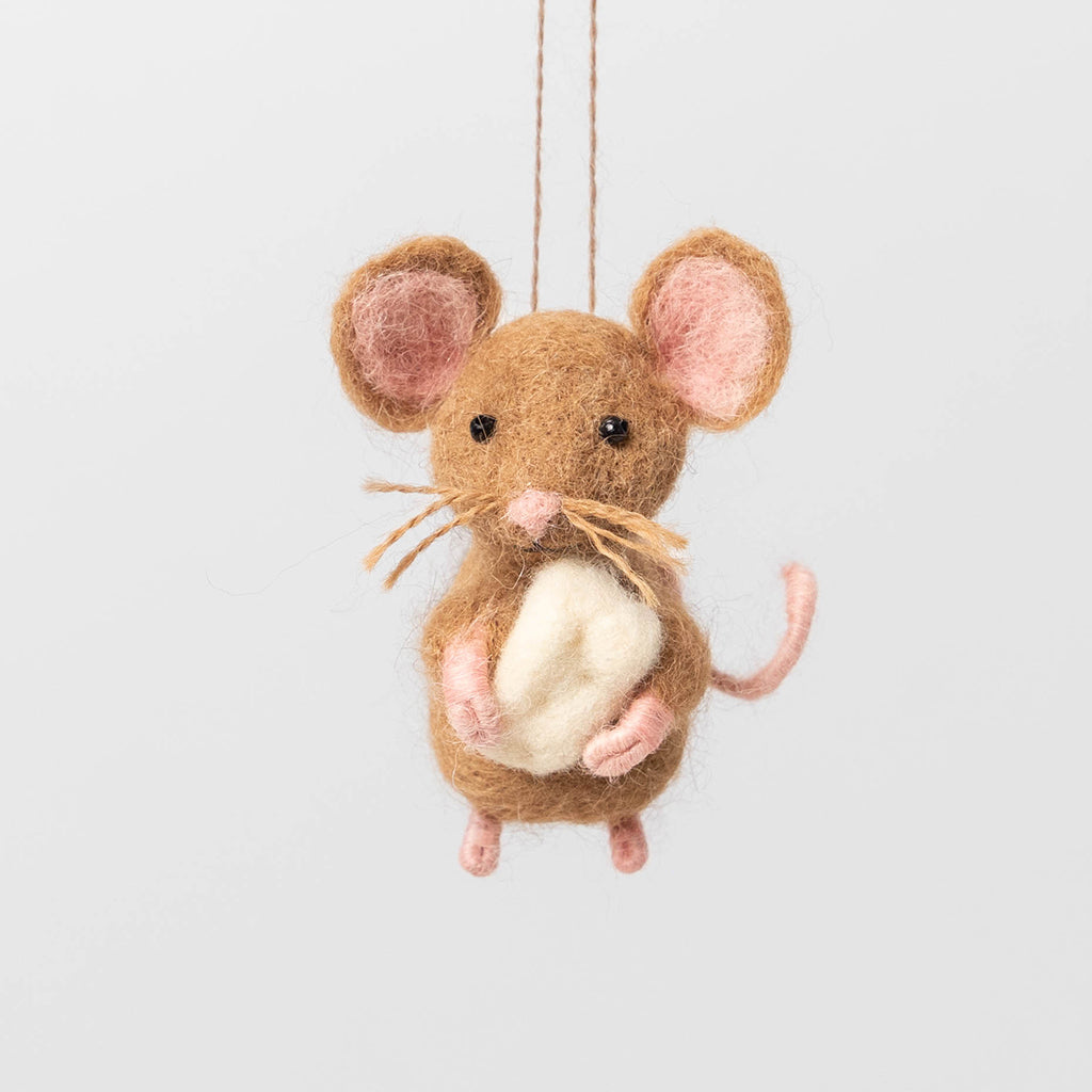 Mouse with Cheese Ornament