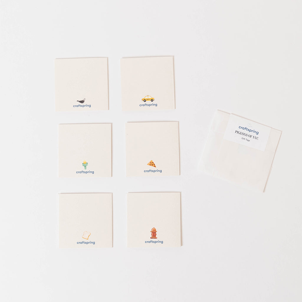 NYC Pigeons Mini Gift Cards - Set of 6