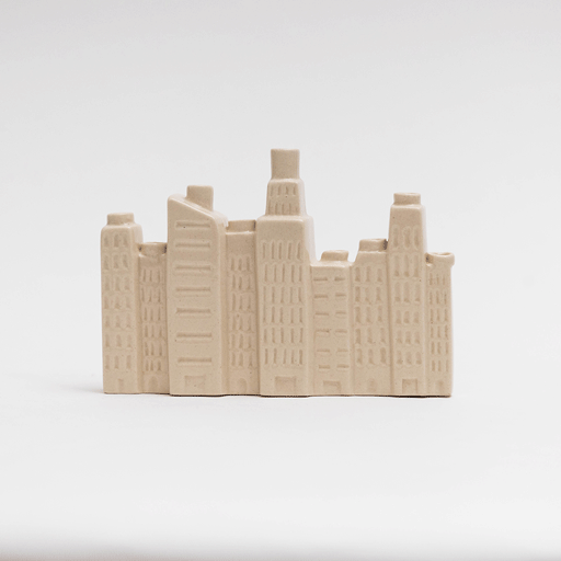 NYC Skyline Ceramic Menorah & Candle Set