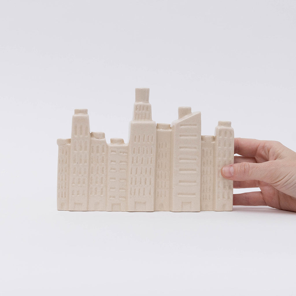 NYC Skyline Ceramic Menorah & Candle Set