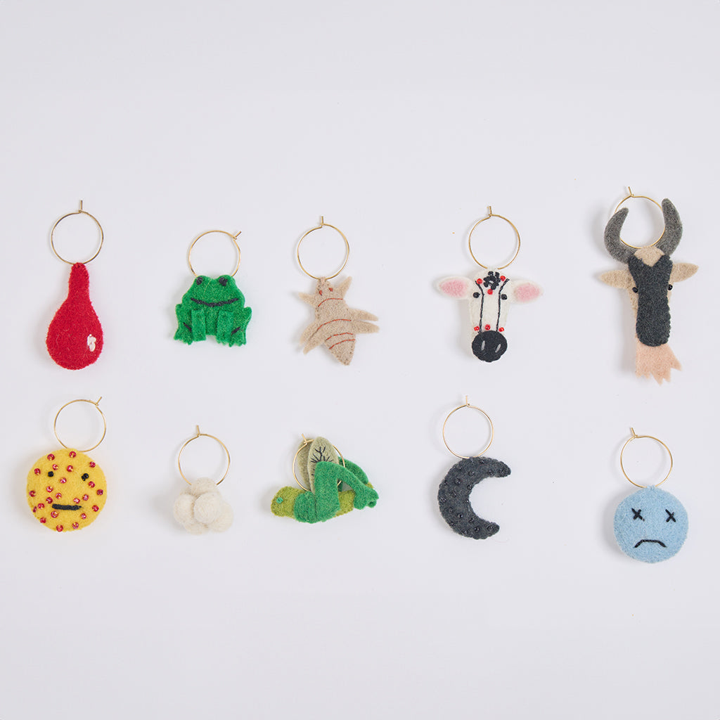 Plague Wine Charms - Set of 10