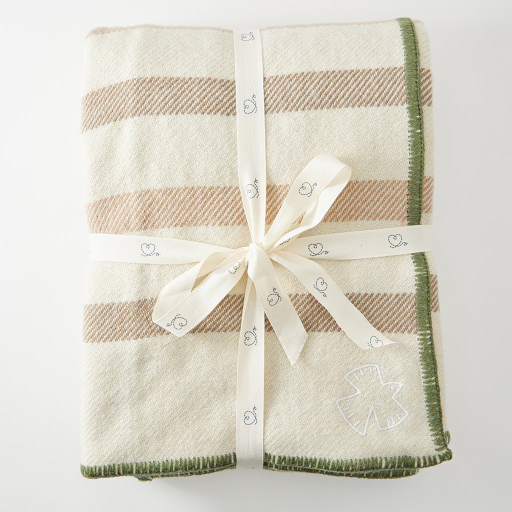 Plaid Wool Blanket Throw