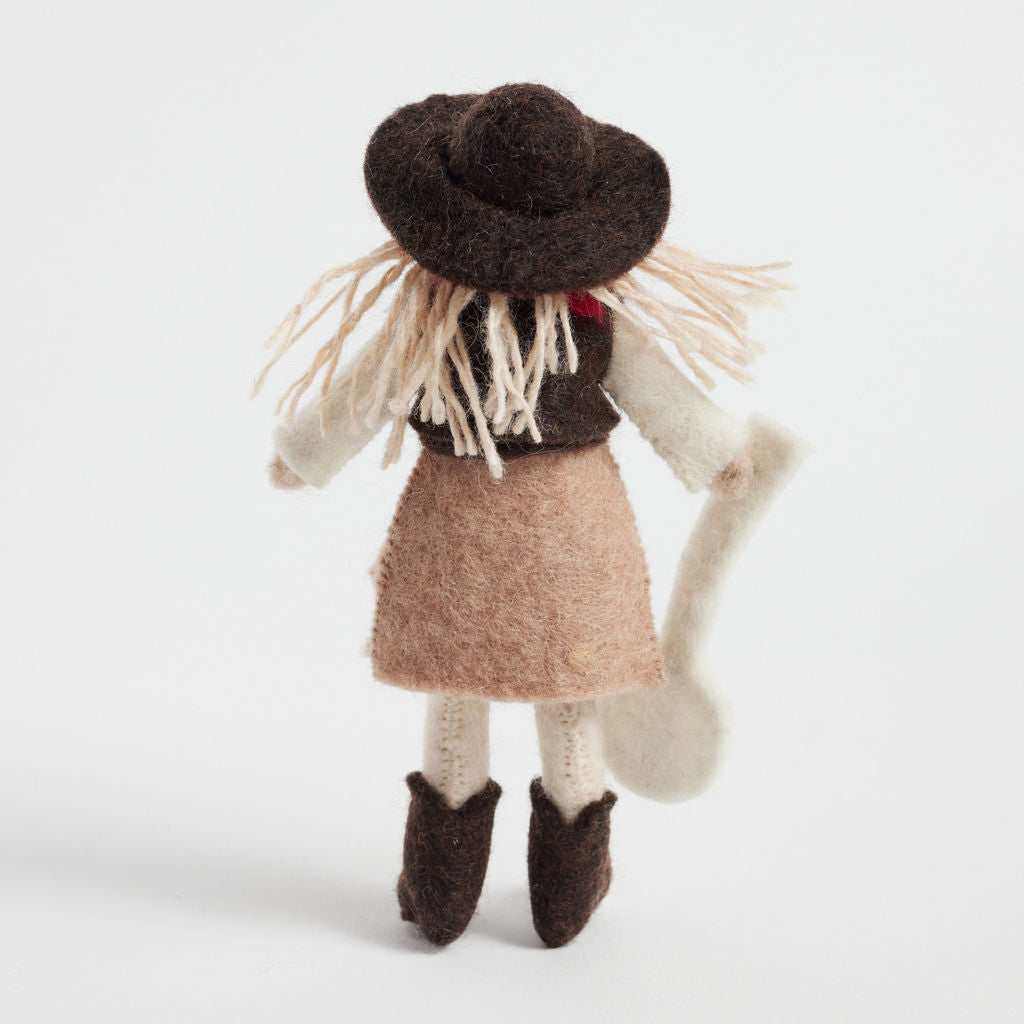 Banjo Cowgirl Ornament