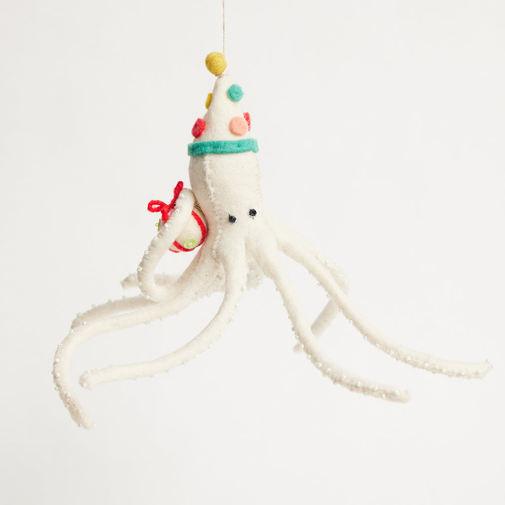 Let's Birthday Party Octopus Ornament