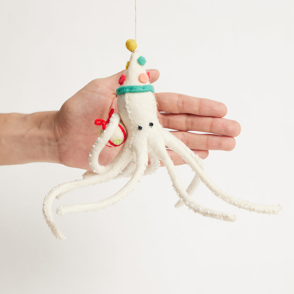Let's Birthday Party Octopus Ornament