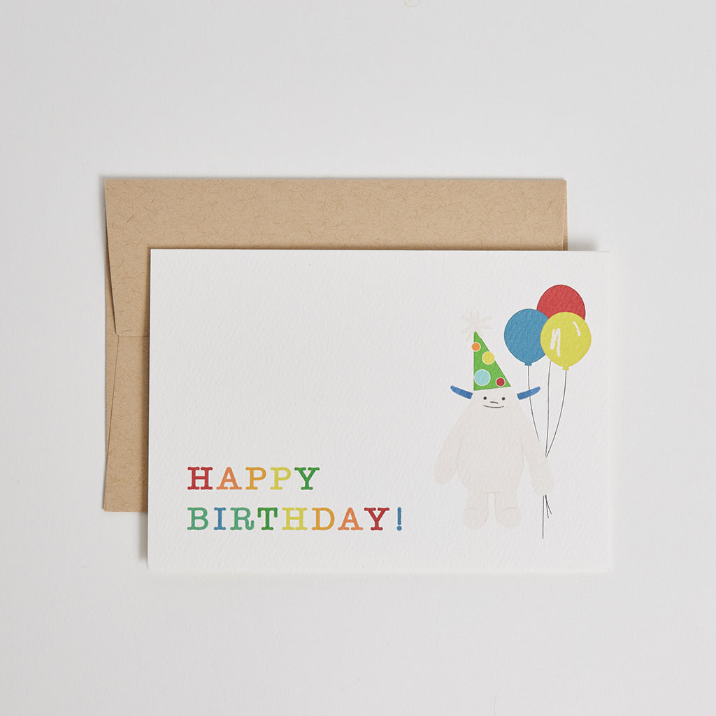 Happy Birthday Yeti Greeting Card