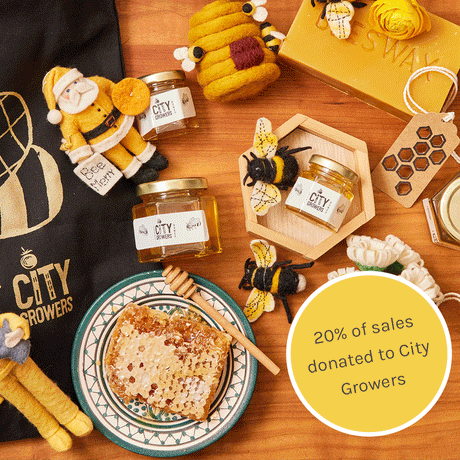 Pollinator-themed ornament supporting City Growers nonprofit and bee education programs