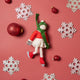 Old-Time Ice Skater Girl Ornament - Light Brown Hair
