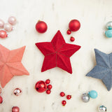 Small Blue Star Topper With Silver Beads