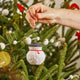 Cotton Mache Ornament - Set of 4