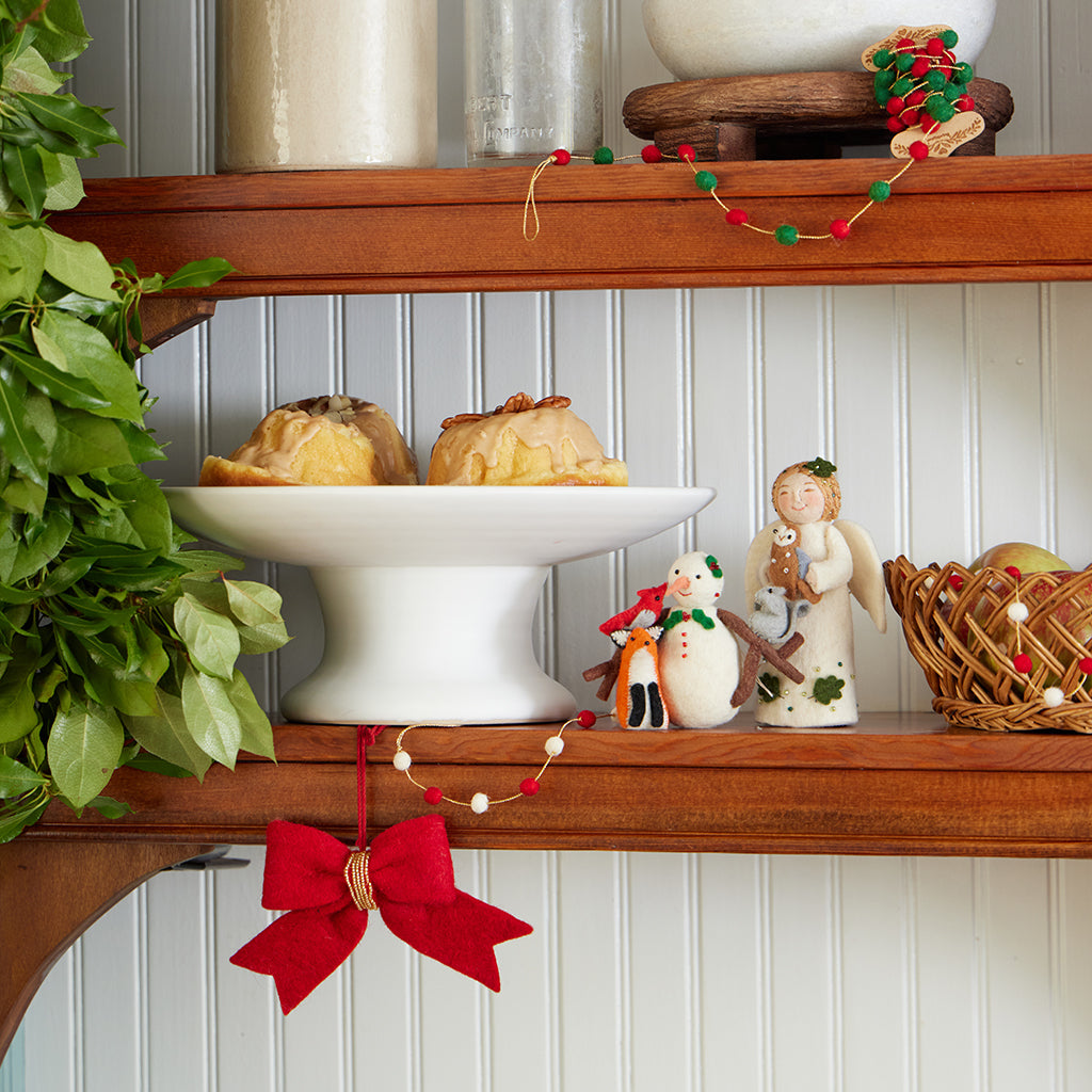 Red Bow Ornaments Set of 4