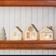 Winter Wreath House Ceramic Tealight Holder