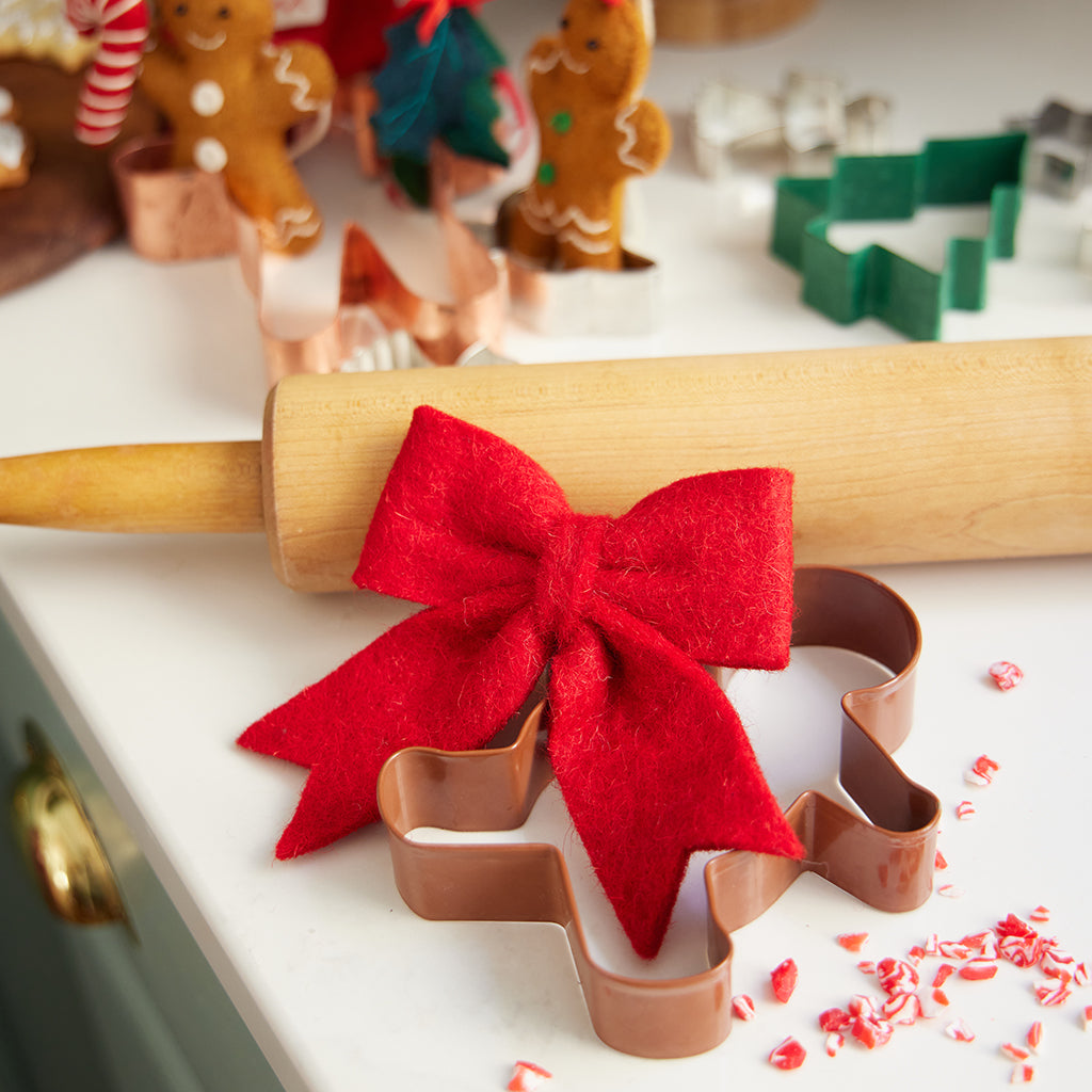 Red Bow Ornaments Set of 4