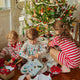 Blue Christmas Stockings Wrapping Paper Sheets - Set of 3