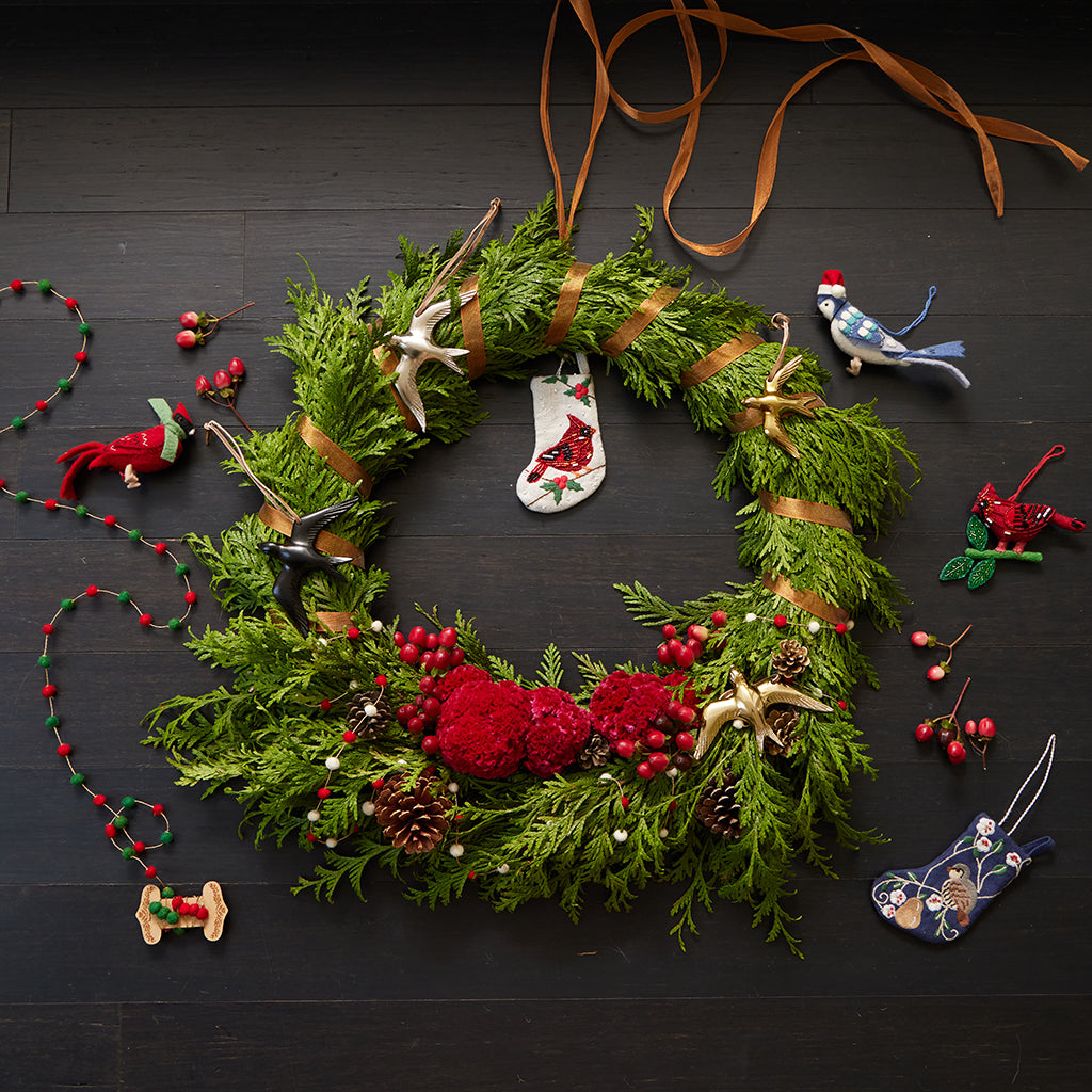 Mini Garland - Red & Green