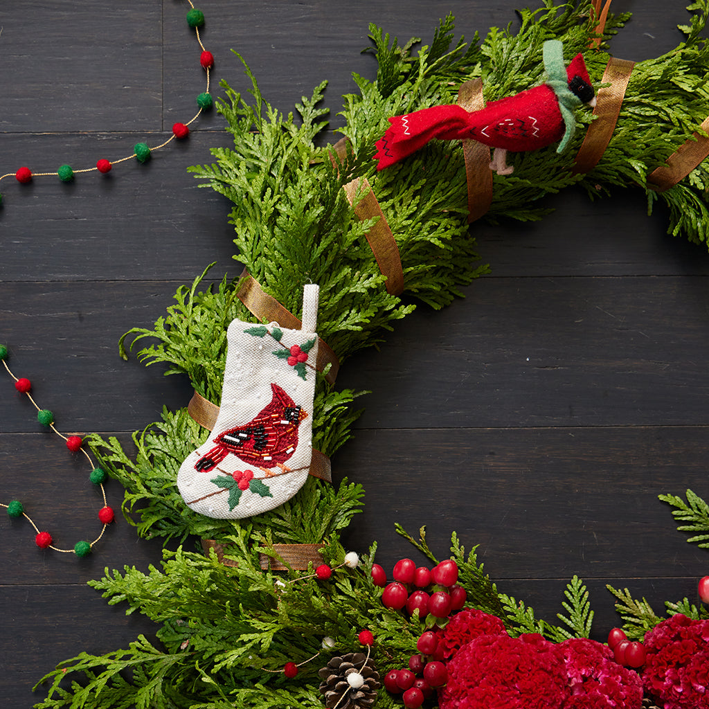 Mini Garland - Red & Green