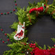 Mini Garland - Red & Green