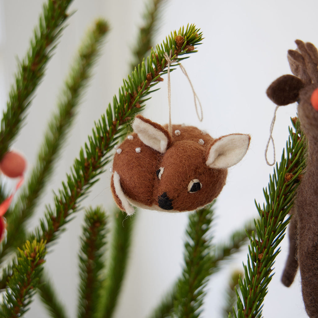 Sleeping Fawn Ornament