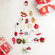 Bundle: Linen Advent Calendar with Classic Mini Ornament Set of 24