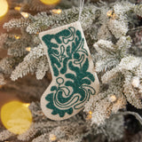 Mini Green Stocking Ornament