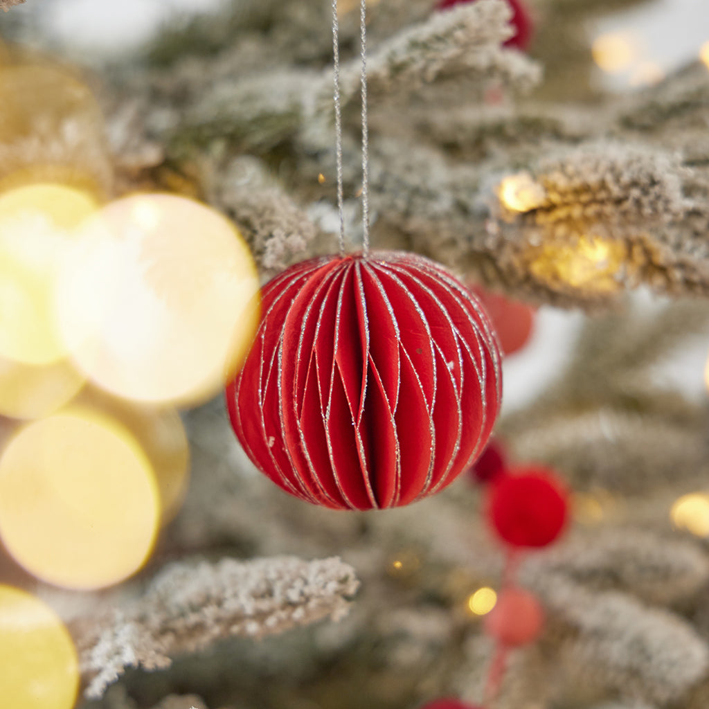 Multicolor Honeycomb Paper Ornaments - Set of 4