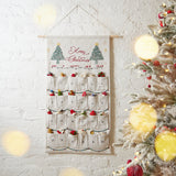 Bundle: Linen Advent Calendar with Classic Mini Ornament Set of 24