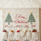 Bundle: Linen Advent Calendar with Classic Mini Ornament Set of 24