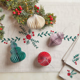 Multicolor Honeycomb Paper Ornaments - Set of 4